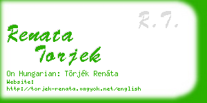 renata torjek business card